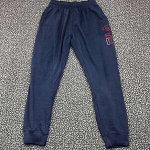 Fila Sweatpants Men Large Blue Drawstring Pocket Outdoor 29x30‎
